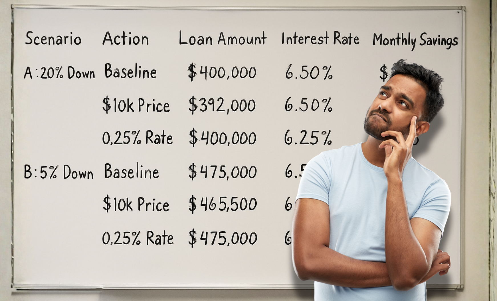 how to compare a lower rate versus a lower purchase price